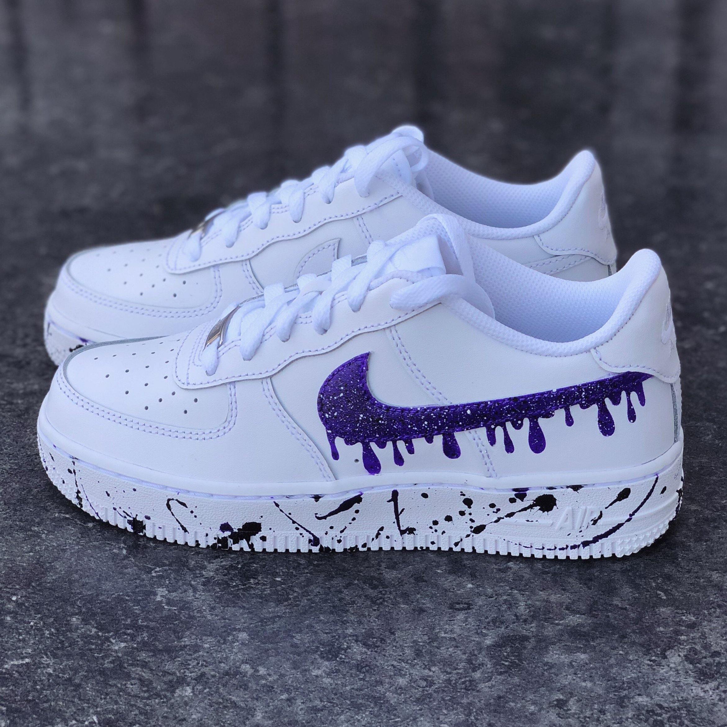 Air Force 1 x Paint Drip, Custom Nike Sneakers