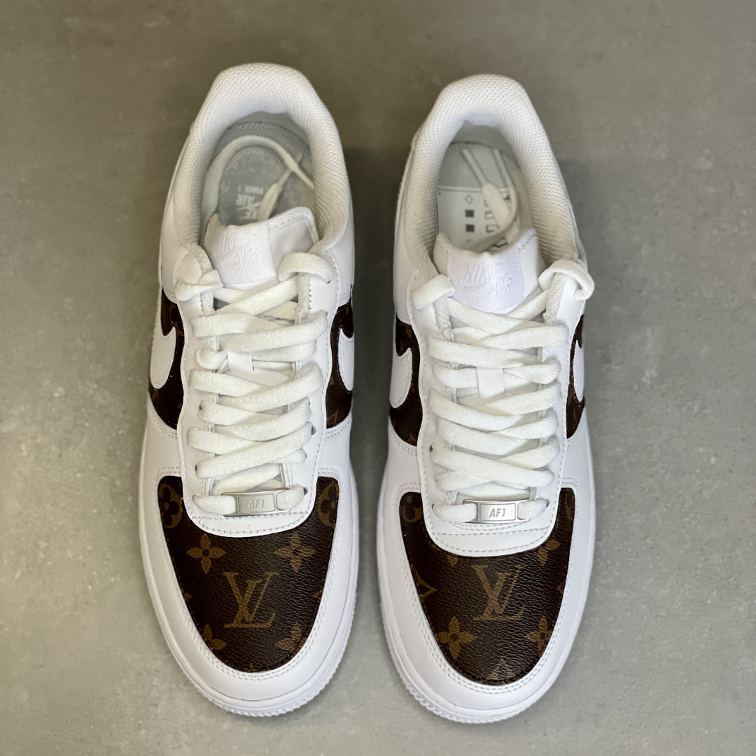 Custom LV Nike Air Force 1s  Louis Vuitton Shoes By Khameleon 